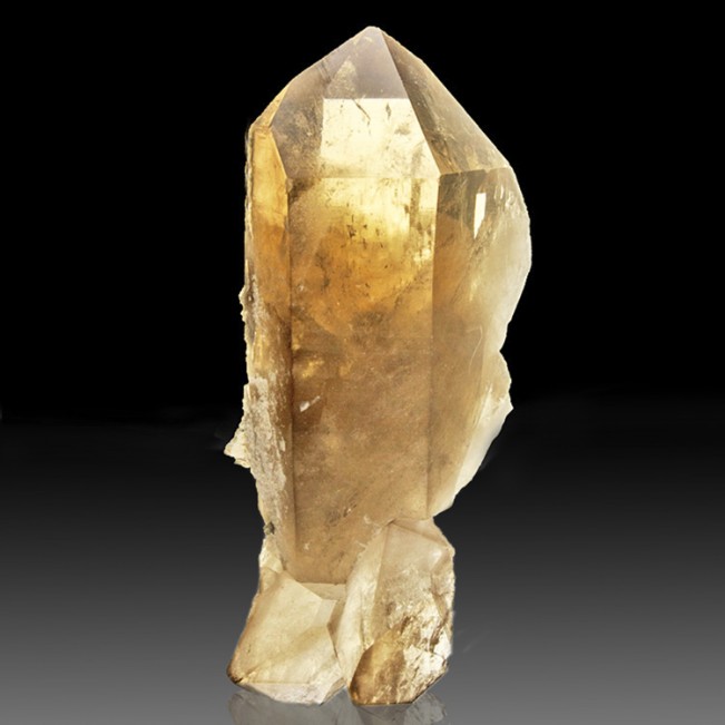 10.8" Sharp Gemmy Smoky CITRINE QUARTZ Large Terminated Crystal Brazil for sale
