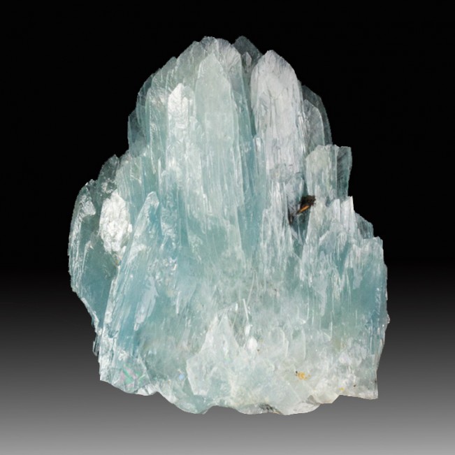 3.1" Delicate Lustrous BLUE BARITE Terminated Crystal Sprays Morocco for sale