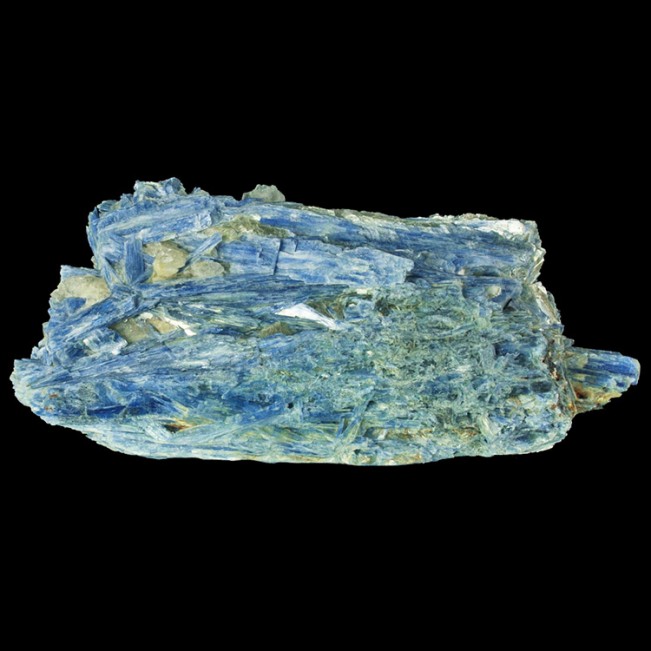 9.9" Rich Sapphire Blue KYANITE Crystals Embedded in Milky Quartz Brazil for sale