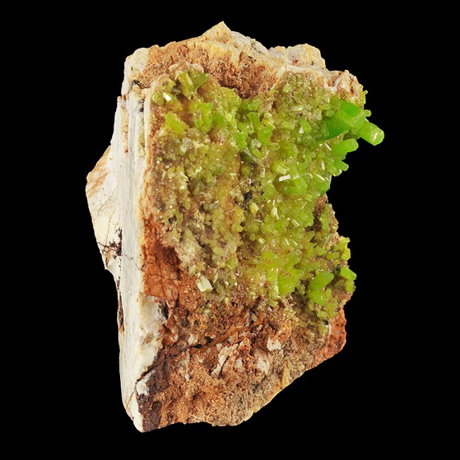 2.6" Outstanding Vivid AppleGreen PYROMORPHITE Crystals No Damage China for sale