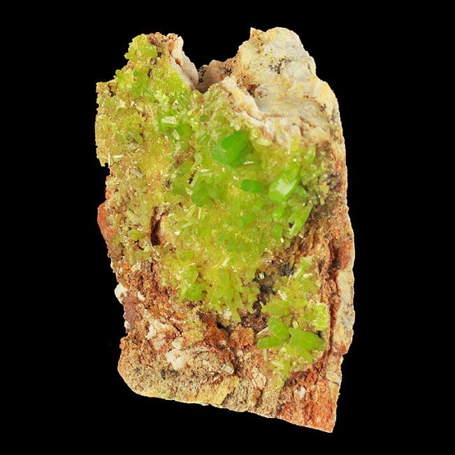 2.6" Outstanding Vivid AppleGreen PYROMORPHITE Crystals No Damage China for sale