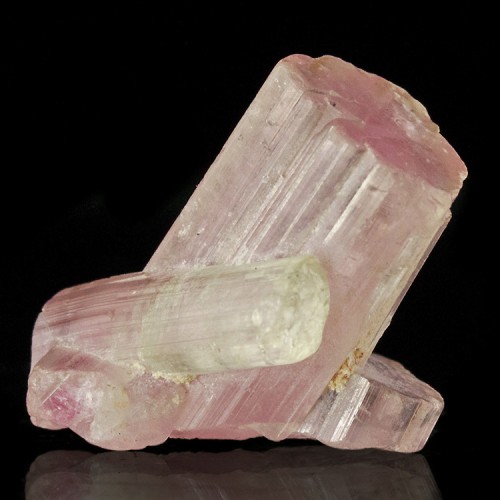 .9" 30ct Lustrous Terminated Rosy Pink TOURMA...
