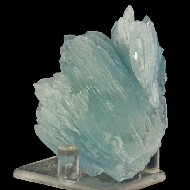 2.5" See-Through Sky Blue BARITE Sharp Terminated Crystals Morocco for sale