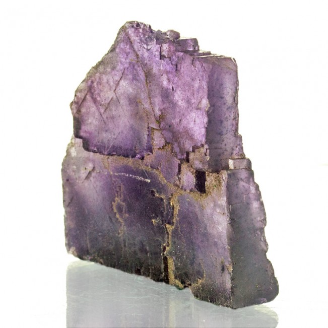 3.4" Purple MULTIPLE-PHANTOM FLUORITE Cubic Crystals Denton Mine IL for sale