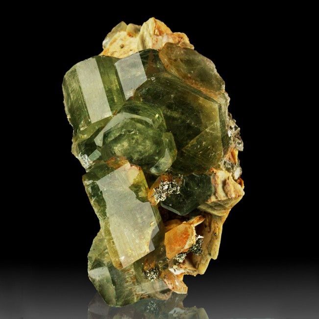 2.1" Group Gemmy BlueGreen FLUOR-APATITE Crys...