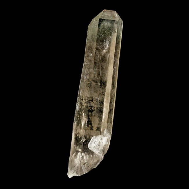 4.6" Gem Clear Pale Gray SMOKY QUARTZ Sharp Terminated Crystal Brazil for sale