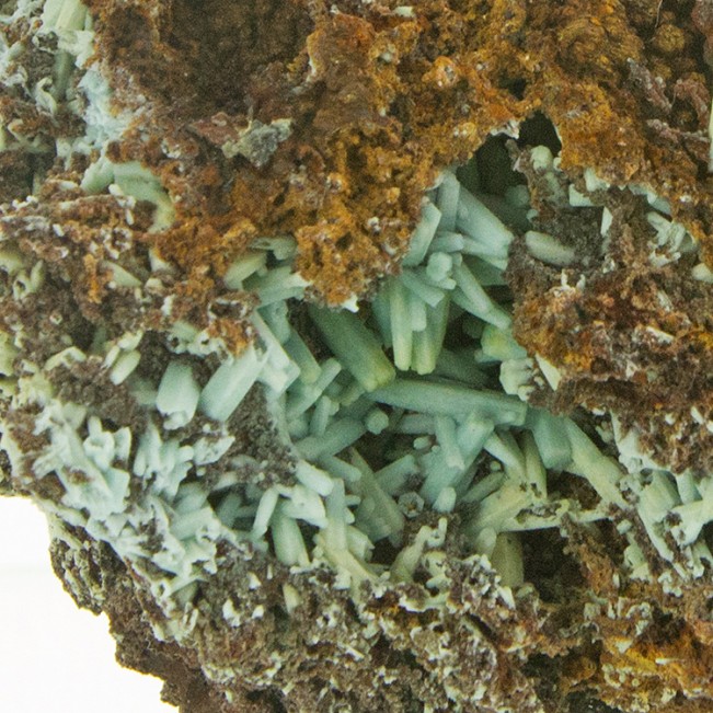 4.6" Turquoise PLUMBOGUMMITE Pseudo Green PYROMORPHITE Crystals China for sale 