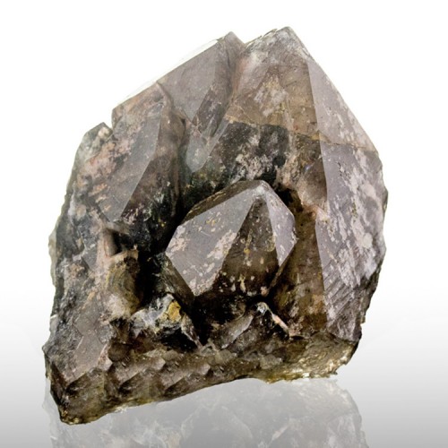 1.9" SMOKY QUARTZ Crystals +Hematite Inclusio...