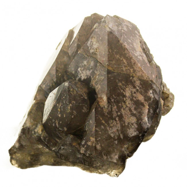 1.9" SMOKY QUARTZ Crystals +Hematite Inclusions Surprise Pocket Ossipee for sale