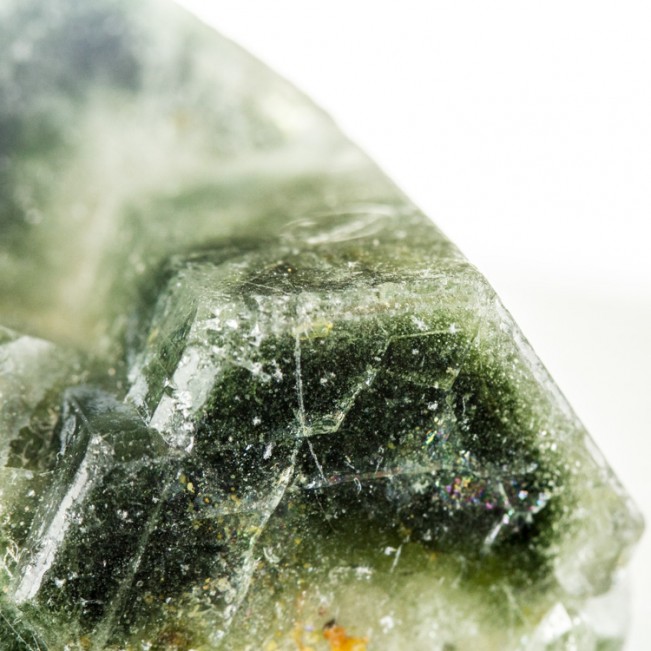 1.3" Dark Green PHANTOM APATITE Sharp Clean Crystals Sapo Mine Brazil for sale