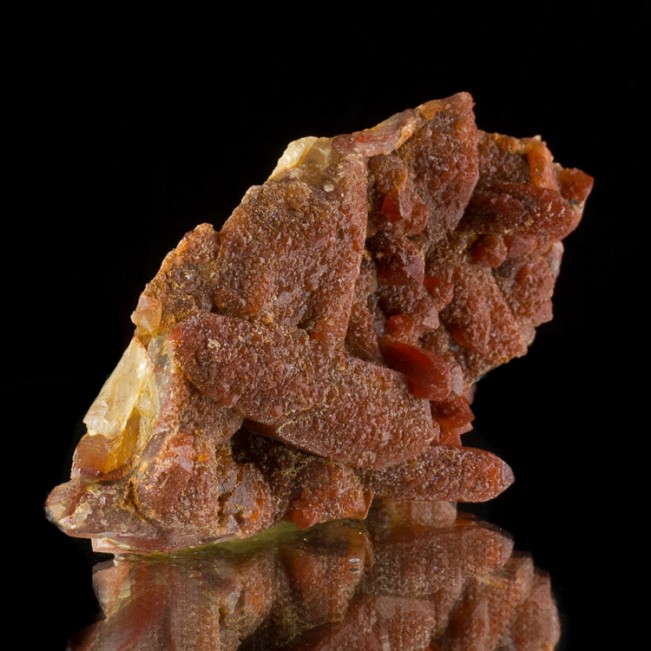 8.4" Color Drenched RED QUARTZ 3 Generations of Crystallization Morocco for sale