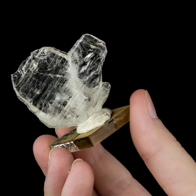 1.9" Sharp Clear JAPAN-LAW QUARTZ TWIN Terminated Crystal Madagascar for sale