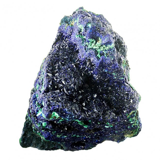 3.2" ShinySparkly Blue AZURITE Crystals in Vugs w/Green Malachite China for sale