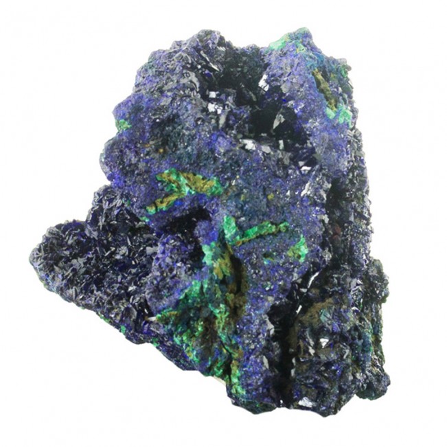 3.2" ShinySparkly Blue AZURITE Crystals in Vugs w/Green Malachite China for sale