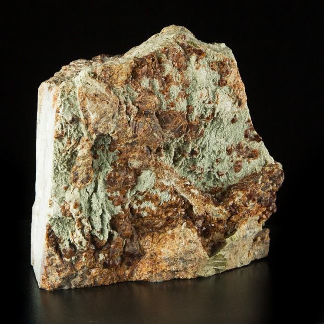6.2" Dark Red GROSSULAR GARNET (v. Hessonite) w/DIOPSIDE Eden Mills VT for sale