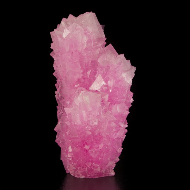 10" Eye Candy PINK ALUM Gemmy Geometric Octahedral Crystals to 2" China for sale