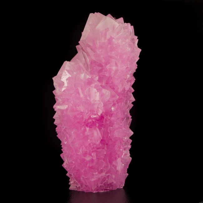10" Eye Candy PINK ALUM Gemmy Geometric Octahedral Crystals to 2" China for sale