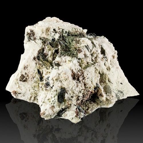 3.8" Rare ELPIDITE Acicular Crystals +Rhodoch...
