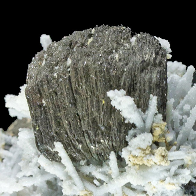 1.8" PYRRHOTITE Crystal on Quartz ShinyMetallic Bronze Dalngorsk Russia for sale
