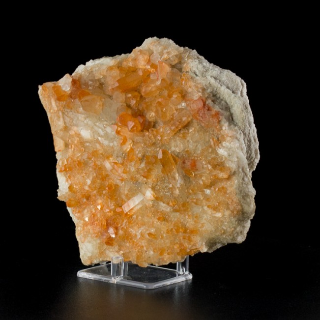 6.2" Gem TANGERINE QUARTZ Terminated Crystals Intense OrangeColor Brazil for sale