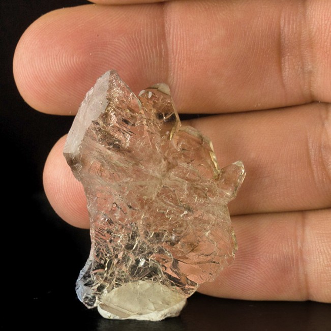 1.7" VeryThin "Potato Chip" TABULAR QUARTZ CRYSTAL DblTerminated Brazil for sale