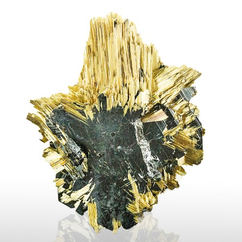 1.6" Fine Radiating GOLDEN RUTILE Epitactic o...