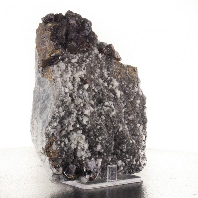 5.5" Shiny Brown SPHALERITE Crystals to .7" on Dolomite+Quartz Missouri for sale