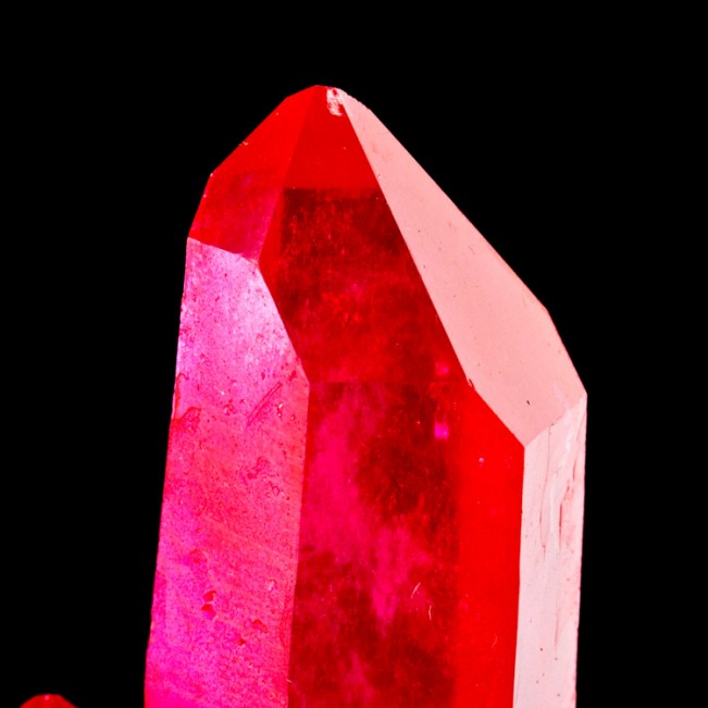 3.2" Wowy-Zowy Neon Electric PINK AURA QUARTZ Gemmy Crystals Arkansas for sale
