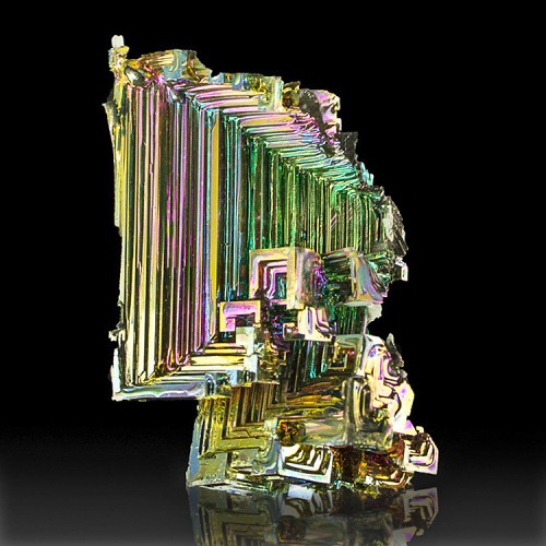 2.3" Deeply Hoppered BISMUTH Crystals Flashy ...