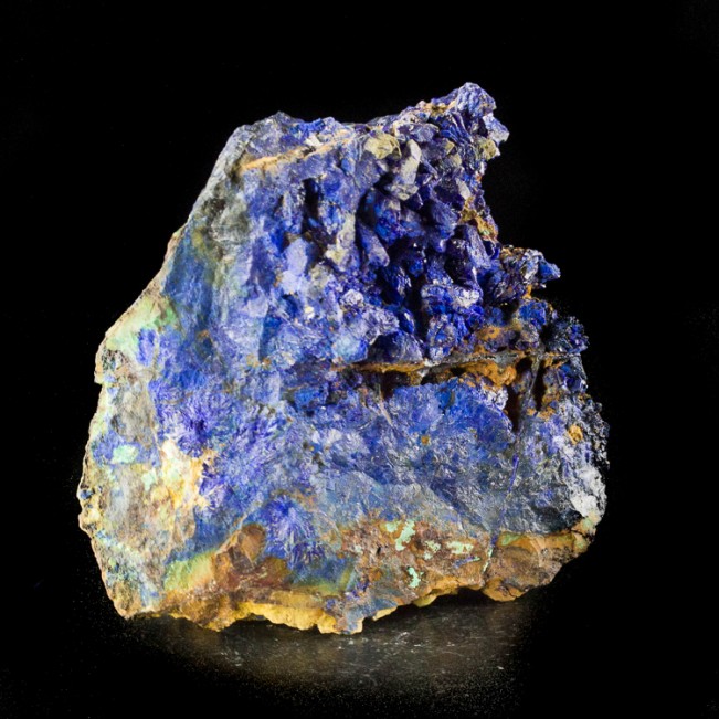 2.6" Flashy Ultramarine Blue AZURITE CRYSTALS to .3" on Matrix Congo for sale