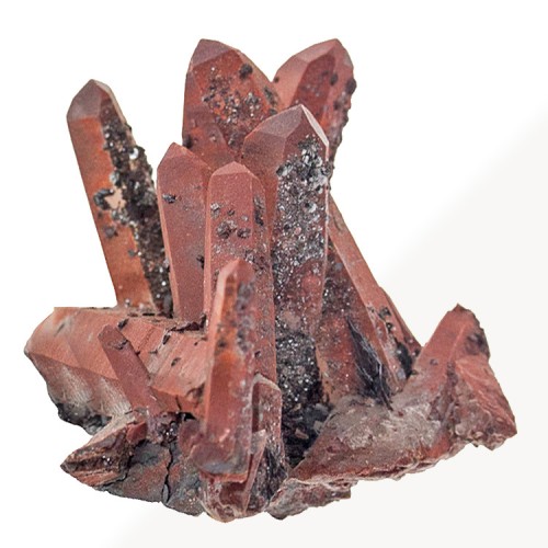 2.6" Sharp Rosewood Red QUARTZ CRYSTALS with ...