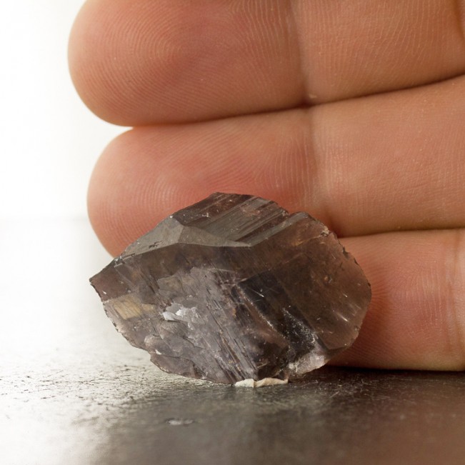 1.2" Translucent Chocolate Brown AXINITE Wedge-Shaped Crystal Brazil for sale