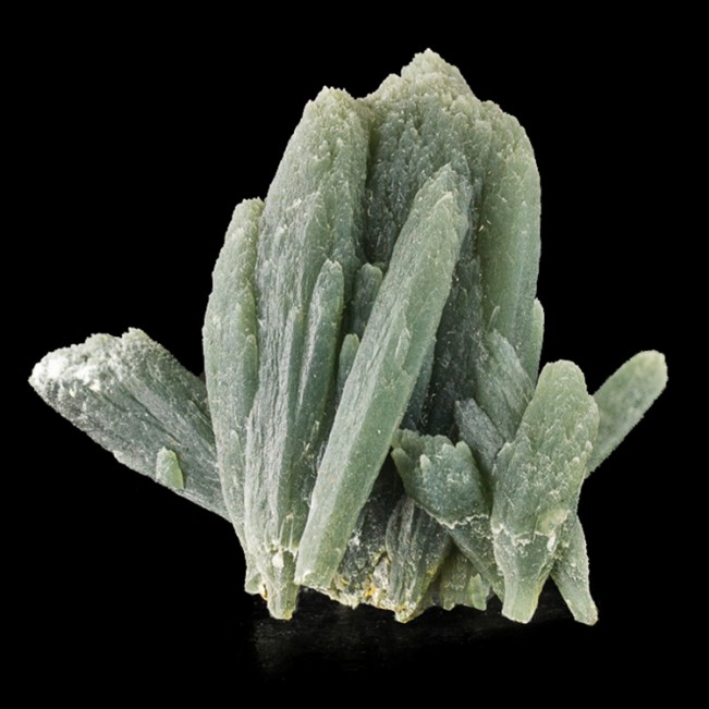 1.8" GREEN PRASE QUARTZ Crystals w/Actinolite Inclusions Serifos Greece for sale