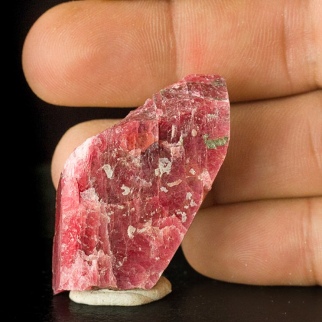 1.9" Dramatic Cherry Red RHODONITE Crystal w/2 SmoothSharp Faces Brazil for sale