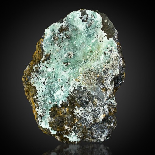 3.4" Grayish Blue SMITHSONITE Crystals on Mat...