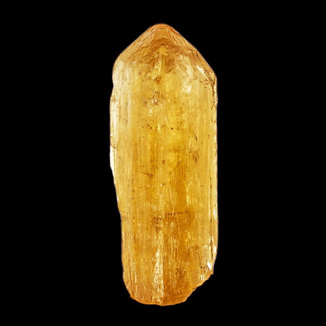 1.4" 77.2ct Orange Gold IMPERIAL TOPAZ Terminated Gemmy Crystal Brazil for sale