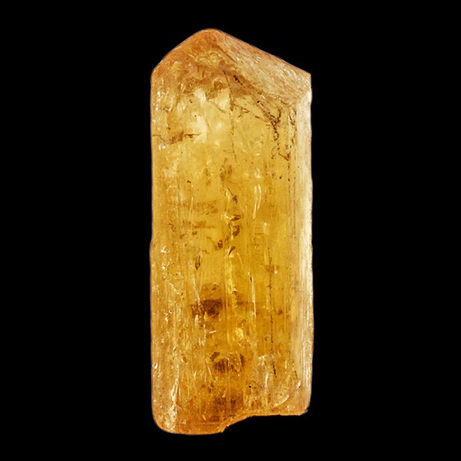 1.4" 77.2ct Orange Gold IMPERIAL TOPAZ Terminated Gemmy Crystal Brazil for sale