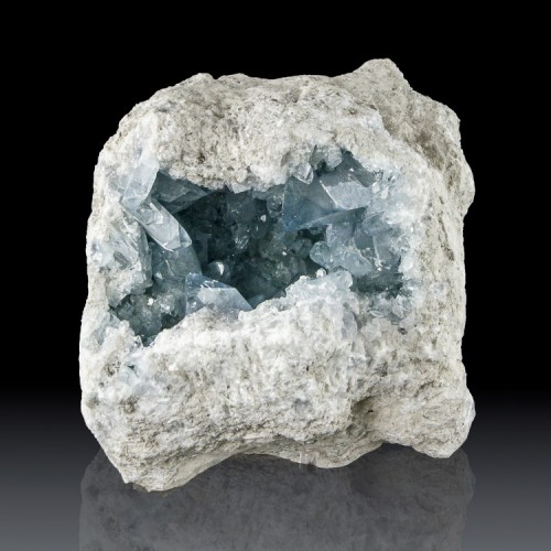 9.8" Glassy Sky Blue CELESTITE Gem Crystals I...