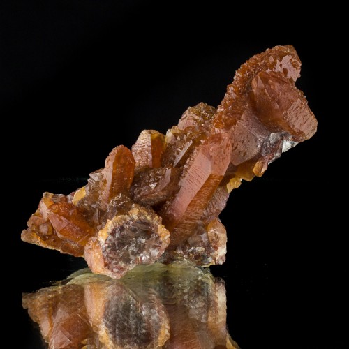 3.9" RED QUARTZ Crystals w/2ndGeneration Spir...