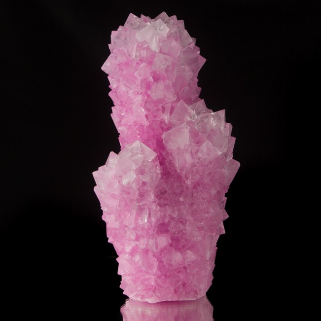 10.1" Pineapple-Cactus Shaped BabyPink ALUM w/Octahedral Crystals China for sale