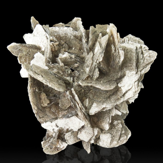 3.1" Silver MUSCOVITE MICA Sharp Intersecting Pristine Crystals Brazil for sale