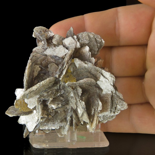 3.1" Silver MUSCOVITE MICA Sharp Intersecting Pristine Crystals Brazil for sale