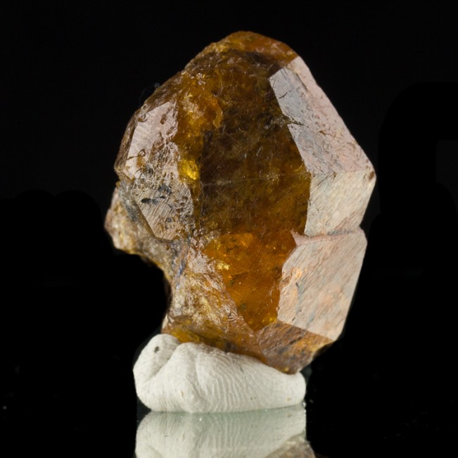 1.4" 220ct Red-Orange SPESSARTINE GARNET Sharp Twin Crystals Tanzania for sale