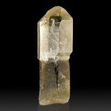 2.3" Clear-Tip Smoky-Shaft SCEPTERED QUARTZ C...