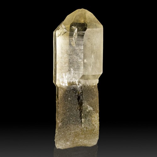 2.3" Clear-Tip Smoky-Shaft SCEPTERED QUARTZ C...