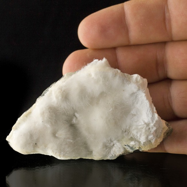 3.2" Puff Ball OKENITE White Radiating Acicular Crystals onBasalt India for sale