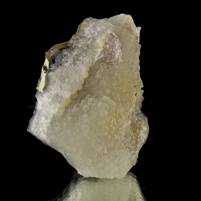 3.2" Yellow BALL FLUORITE .8" Hemisphere onSparkling Druzy Quartz India for sale