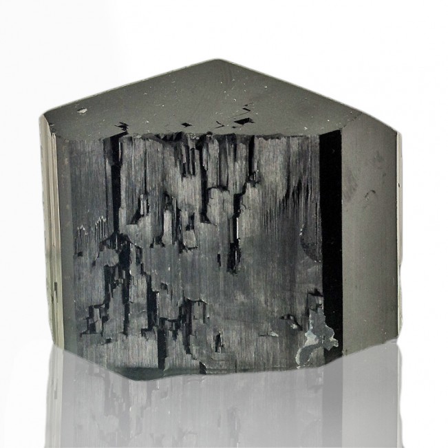 2.1" Flashy Black SCHORL TOURMALINE Crystal 3-Sided Termination Namibia for sale