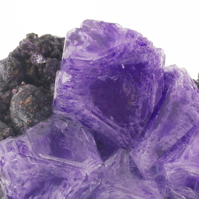5" Fruity Grape Purple-Violet ALUM Octahedral Skeletal Crystals Poland for sale