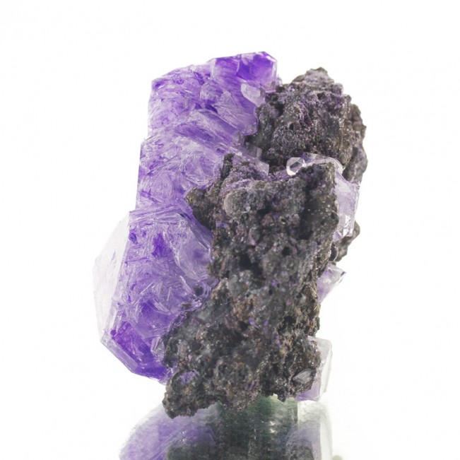 5" Fruity Grape Purple-Violet ALUM Octahedral Skeletal Crystals Poland for sale